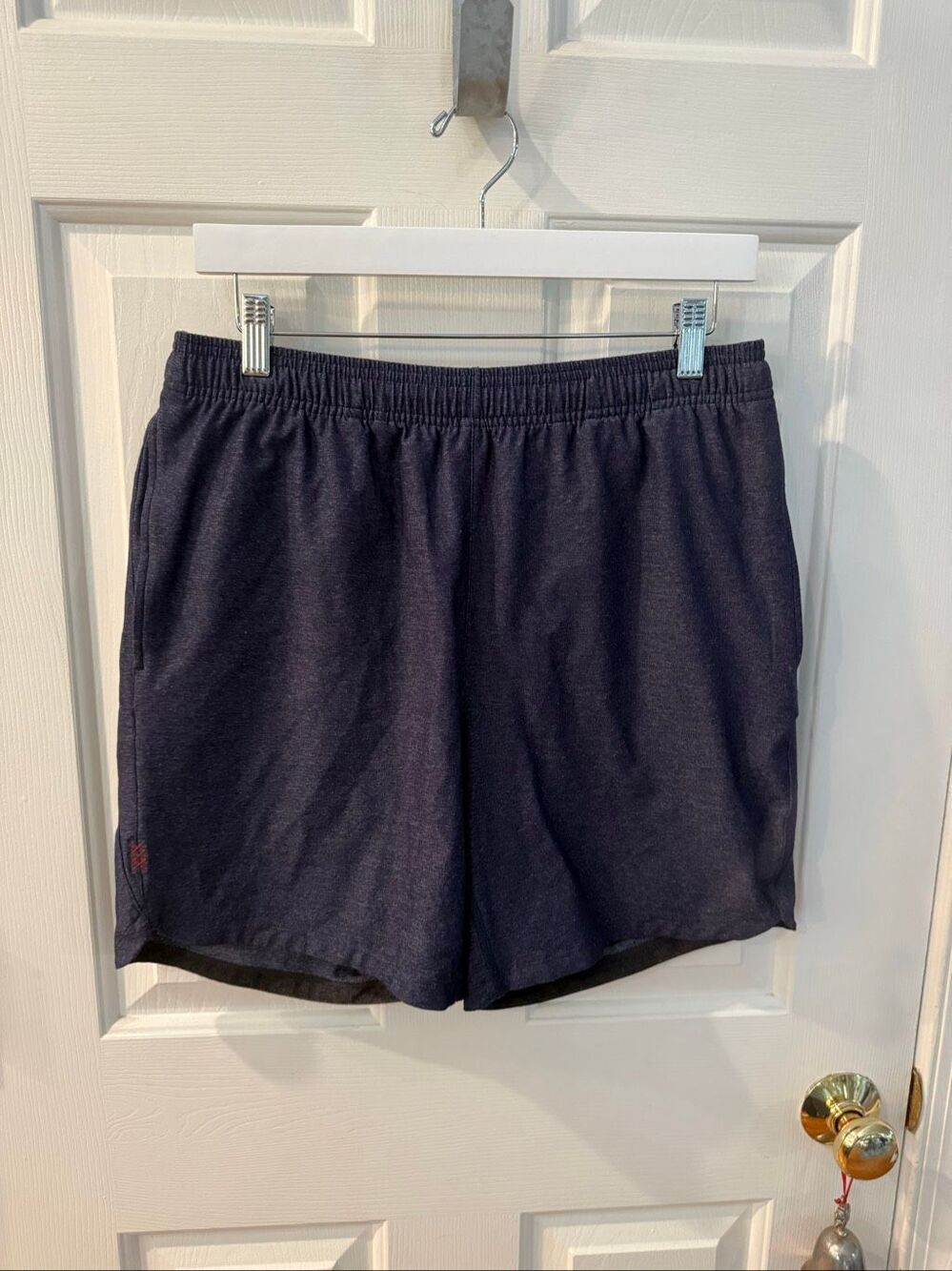 Rhône Blue Marled Mesh Liner Running Shorts sz M NWOT